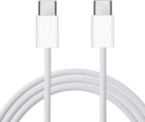 Gmedia USB-C Oplaadkabel - 1 Meter - Snellader voor Razendsnel Opladen in Wit