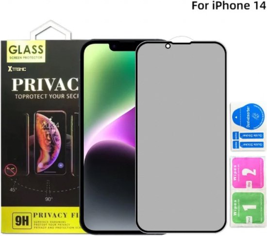 Gmedia Gehard Glas Privacy Screenprotector: iPhone 14