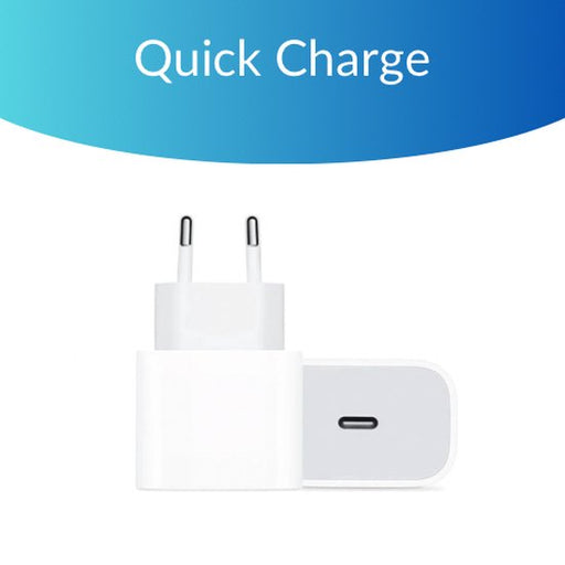 20W Duo-Pack Power Oplader - USB-C Adapter - Oplaadstekker Fast Charger - Snellader - Universeel - Wit